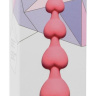 Розовая анальная цепочка Heart s Beads Pink - 18 см. купить в секс шопе