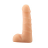 Телесный фаллоимитатор с мошонкой Flexible Cock No.01 - 16,4 см. купить в секс шопе