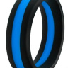 Черно-синее эрекционное кольцо Silicone Go Pro Cock Ring купить в секс шопе