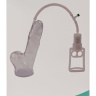 Реалистичная вакуумная помпа с насосом-поршнем Realistic Penis Pump Professional купить в секс шопе