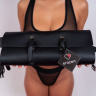 Оригинальный БДСМ-набор из 9 предметов в черной сумке купить в секс шопе