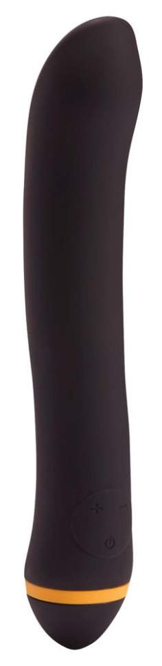 Чёрный вибратор для массажа G-точки Turbo G-Spot - 22,2 см. купить в секс шопе