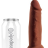 Коричневый фаллоимитатор на присоске 6  Triple Density Cock - 18,4 см. купить в секс шопе