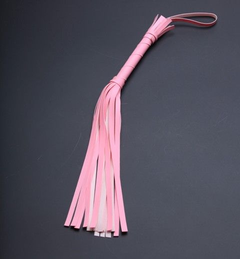 Розовая мини-плеть - 40 см. купить в секс шопе