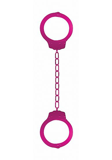 Металлические розовые оковы Pleasure Legcuffs купить в секс шопе