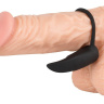 Чёрный вибратор на пальчик или пенис BLACK VELVETS купить в секс шопе
