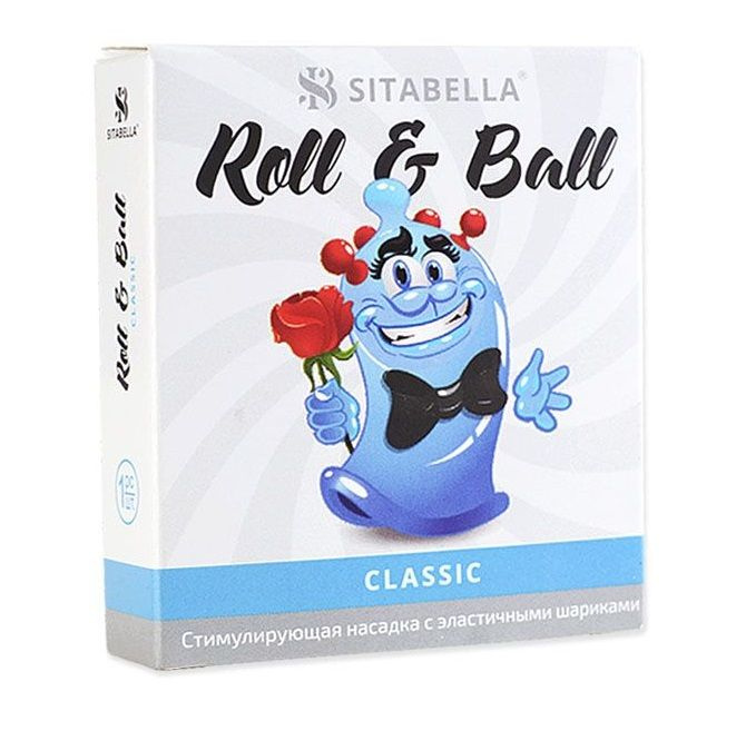 стимулирующий презерватив-насадка Roll   Ball Classic купить в секс шопе