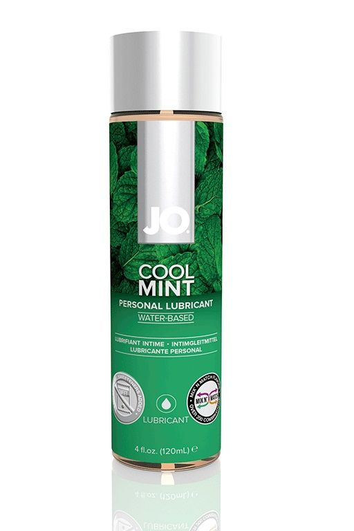 Лубрикант на водной основе с ароматом мяты JO Flavored Cool Mint H2O - 120 мл. купить в секс шопе