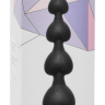 Чёрная анальная цепочка Heart s Beads Black - 18 см. купить в секс шопе