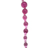 Розовая анальная цепочка с ручкой - 30 см. купить в секс шопе