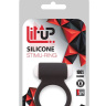 Чёрное эрекционное виброкольцо LIT-UP SILICONE STIMU RING 3 BLACK купить в секс шопе