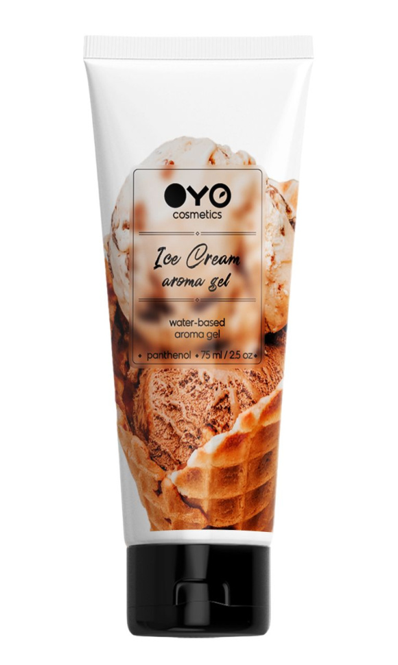 Лубрикант на водной основе OYO Aroma Gel Ice Cream с ароматом пломбира - 75 мл. купить в секс шопе