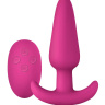 Розовая анальная вибропробка с пультом ДУ Luxe Zenith Wireless Plug Pink - 9,9 см. купить в секс шопе