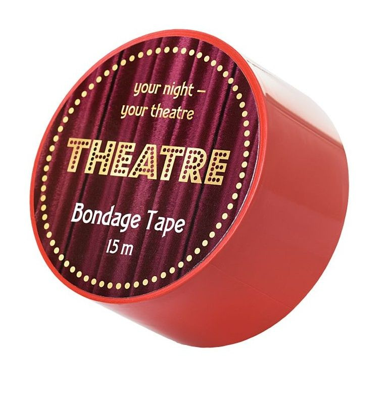 Красный бондажный скотч TOYFA Theatre - 15 м. купить в секс шопе