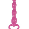Розовая анальная цепочка Clover Anal Rod - 18 см. купить в секс шопе