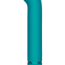 Бирюзовый перезаряжаемый вибратор Flamie - 18,5 см. купить в секс шопе