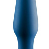 Синяя анальная пробка METAL BALL BUTT PLUG - 15 см. купить в секс шопе