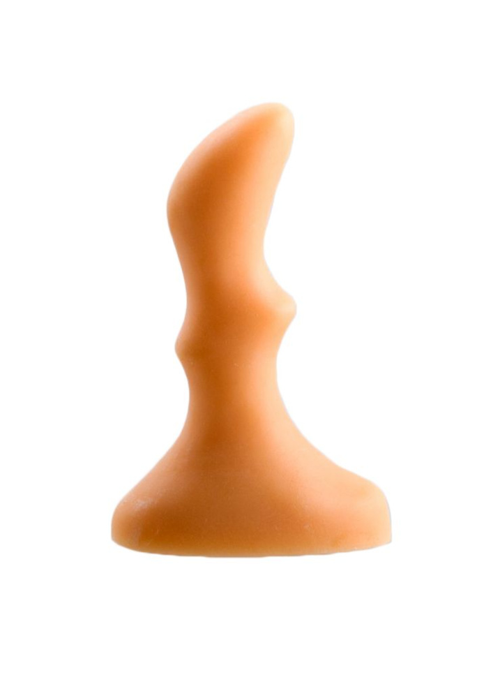 Оранжевый анальный стимулятор Small ripple plug flash - 10 см. купить в секс шопе