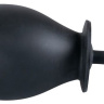 Черная надувная анальная пробка True Black - 11,5 см. купить в секс шопе