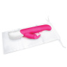 Розовый G-стимулятор с клиторальным отростком - 24 см. купить в секс шопе