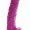 Розовый реалистичный фаллоимитатор-гигант - 65 см. купить в секс шопе