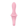 Розовый вибромассажер Air Pump Booty 5+ - 18,1 см. купить в секс шопе