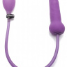 Фиолетовый анальный фаллоимитатор с подкачкой - 18 см. купить в секс шопе