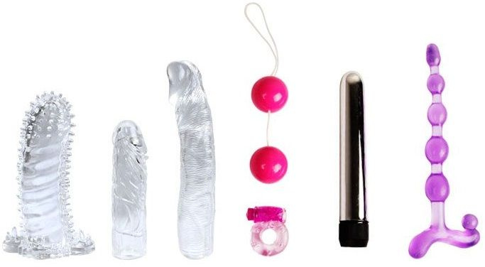 Набор для любовных игр Fantasy Kit из 7 предметов купить в секс шопе