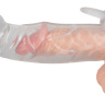 Насадка на пенис с клиторальным вибростимулятором Crystal Skin купить в секс шопе