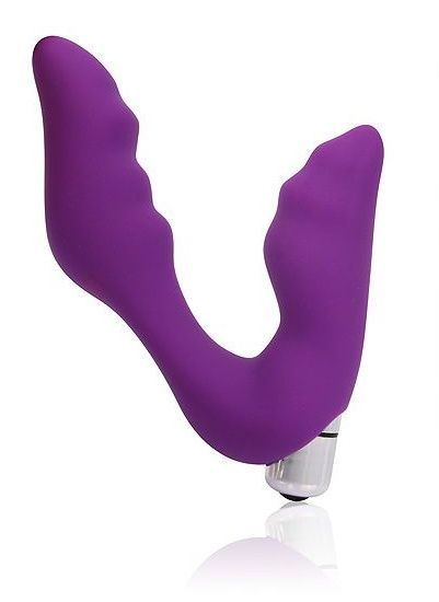 Фиолетовый вибромассажер Сosmo - 12,7 см. купить в секс шопе