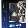 Синее эрекционное кольцо с вибрацией купить в секс шопе