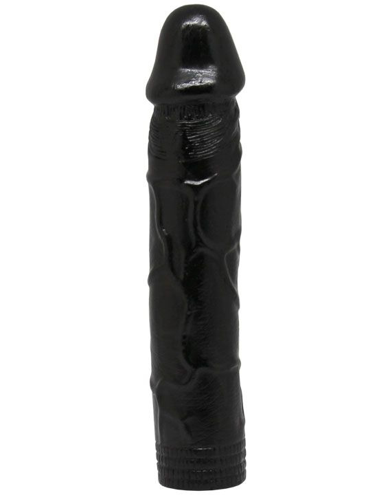 Черный гнущийся фаллоимитатор - 18 см. купить в секс шопе