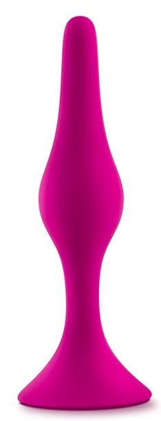 Розовая анальная пробка Beginner Plug Medium - 10,8 см. купить в секс шопе