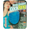 Голубое эрекционное кольцо в виде кулачка HAND SHAPED SILICON RING купить в секс шопе