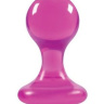 Розовая анальная пробка Luna Balls на присоске - 8,5 см. купить в секс шопе