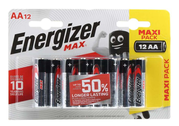 Батарейки Energizer MAX AA/LR6 1.5V - 12 шт. купить в секс шопе