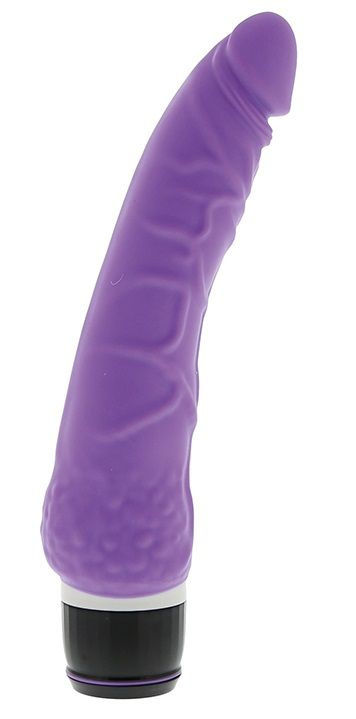Фиолетовый вибратор-реалистик PURRFECT SILICONE CLASSIC 7.1INCH PURPLE - 18 см. купить в секс шопе