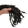 Черная многохвостая плетеная плеть Leather Barbed Wire Flogger - 77 см. купить в секс шопе