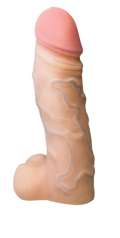 Поясной реалистичный фаллоимитатор №62 с трусиками - 15 см. купить в секс шопе