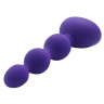 Фиолетовый анальный вибростимулятор Anal Beads S - 14,5 см.  купить в секс шопе