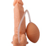 Фаллоимитатор-реалистик с грушей для имитации эякуляции - 16,5 см. купить в секс шопе