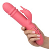 Розовый вибратор-кролик Shameless Tease - 25,5 см. купить в секс шопе