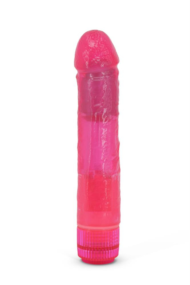 Розовый мультискоростной вибратор AMBER - 17 см. купить в секс шопе