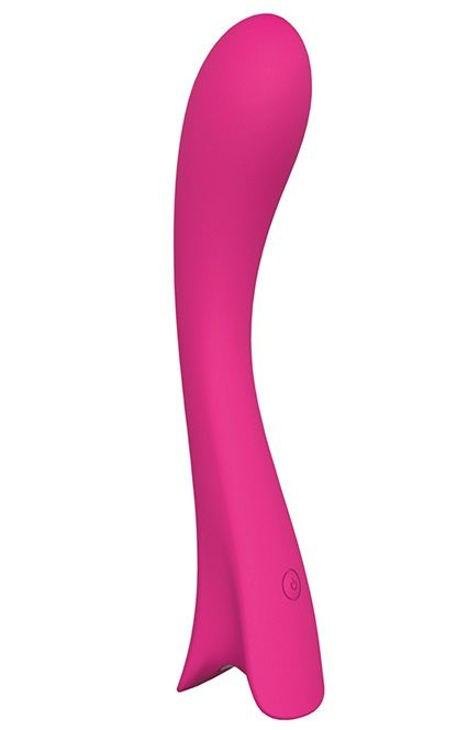 Розовый перезаряжаемый вибратор LOVELY PRINCESS - 15 см. купить в секс шопе