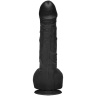 Черный фаллоимитатор с имитацией эякуляции Wet Works 10 Dual Density ULTRASKYN Squirting Cumplay Cock - 26,7 см. купить в секс шопе