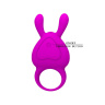 Фиолетовое перезаряжаемое эрекционное кольцо с вибрацией купить в секс шопе