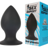 Чёрная анальная втулка Sex Expert - 8 см. купить в секс шопе