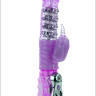 Фиолетовый виброкомпьютер с металлическими шариками - 26 см. купить в секс шопе