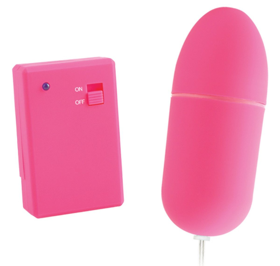 Розовое виброяйцо Remote Control Bullet с пультом ДУ купить в секс шопе
