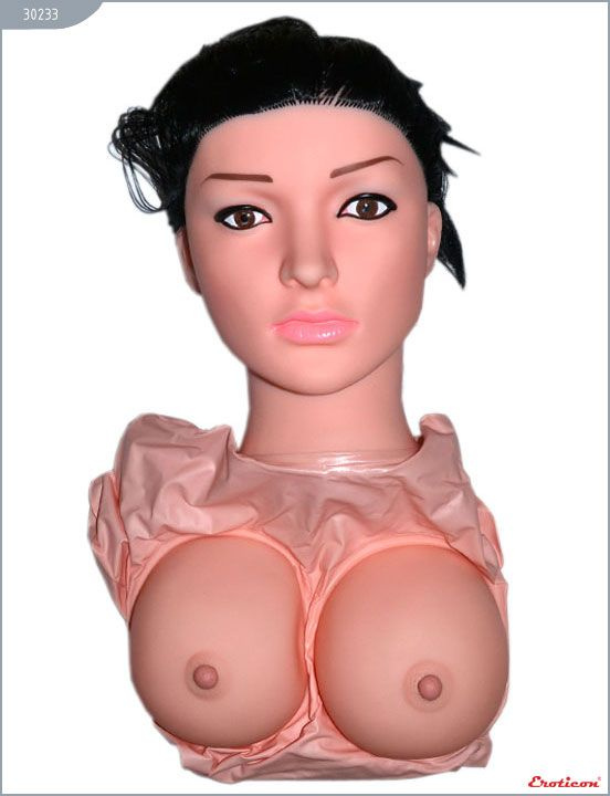 Кукла брюнетка с 2 любовными входами и вибрацией купить в секс шопе